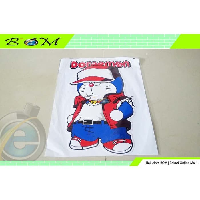 Jual sticker stiker motor mobil gambar cartoon kartun karakter doraemon ...