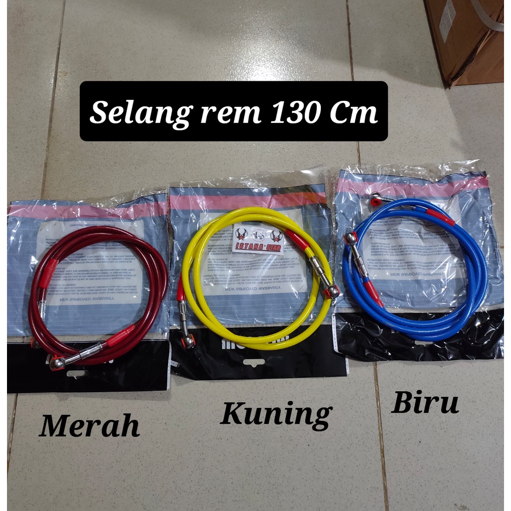 Jual SELANG SLANG REM CAKRAM DEPAN 130 CM MERAH UNTUK KLX BF X RIDE ...