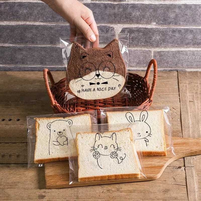 Jual 10pcs-Plastik OPP Kemasan Roti Bungkus Roti | Shopee Indonesia