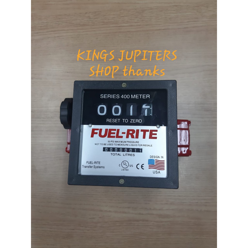 Jual FUEL RITE 4 DIGIT SERI FLOW METER 1.5 INCH 40MM ORIGINAL FUEL RITE ...