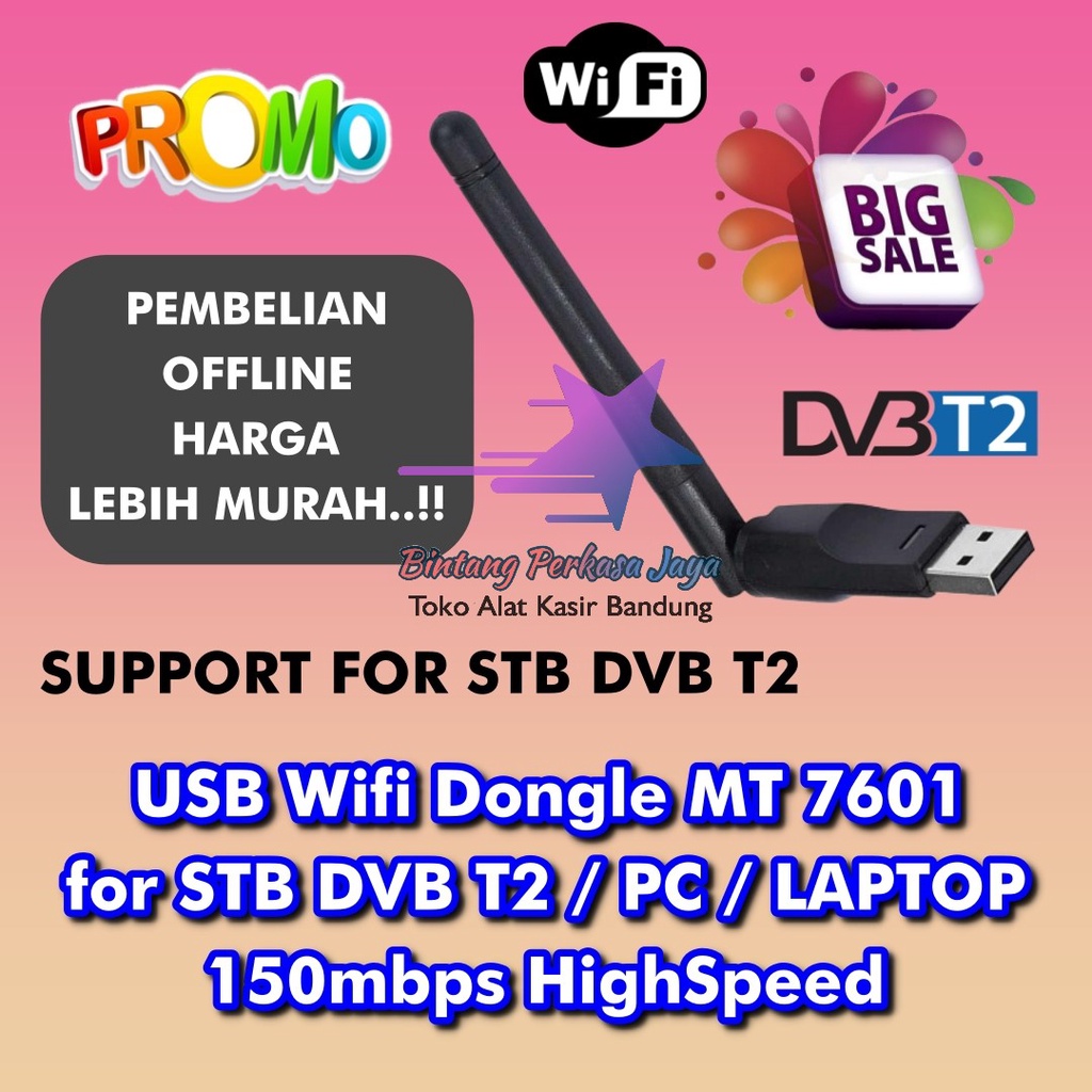 Jual Usb Wifi Dongle Mt For Stb Dvb T Pc Laptop Mbps Highspeed Shopee Indonesia