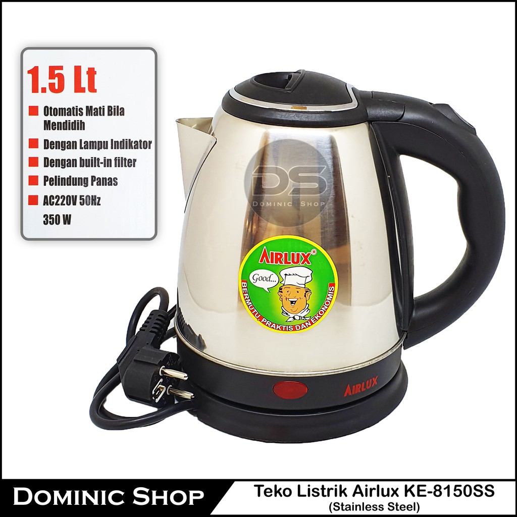 Jual Teko Listrik Airlux Ke Ss Stainless Steel Kettle Listrik Electric Kettle Shopee