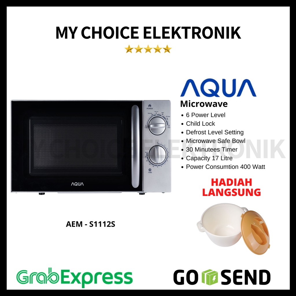Jual Aqua Microwave AEMS1112S (400W) Shopee Indonesia