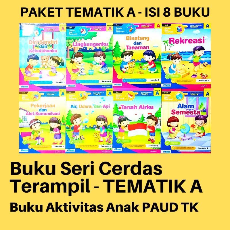 Jual BUKU SERI CERDAS DAN TERAMPIL TEMATIK - Buku Aktivitas Anak Murah ...