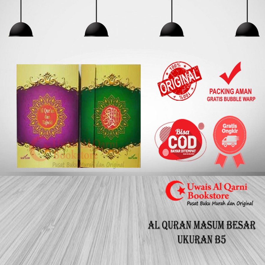 Jual BEST SELLER AL QURAN MASUM BESAR UKURAN B5 KERTAS HVS-ALQURAN ...