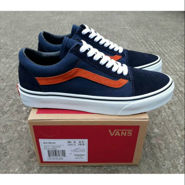 Vans on sale blue orange