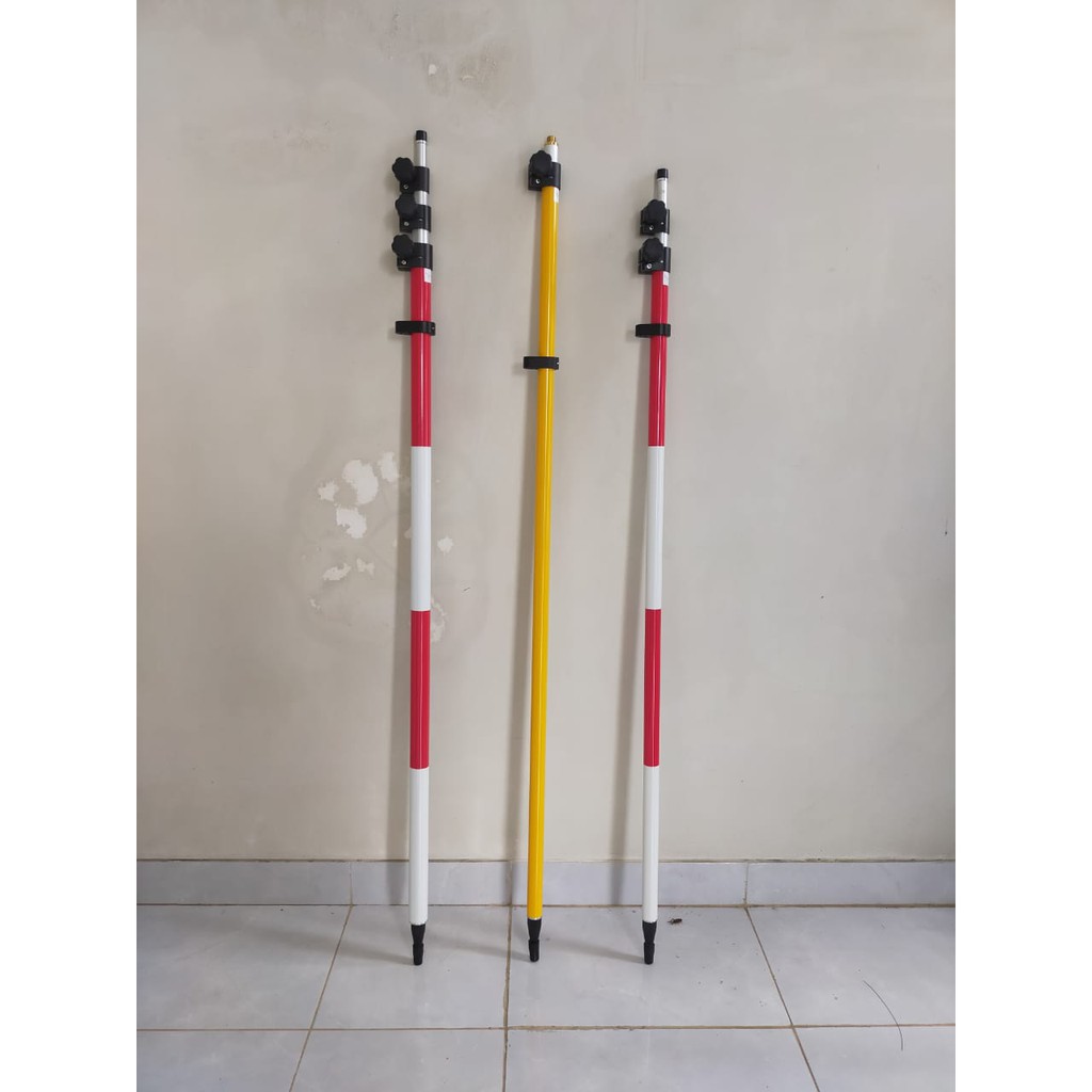 Jual Telescopic Range Pole / Prism Pole/ Pole Stick / Jalon Prisma 2,5m