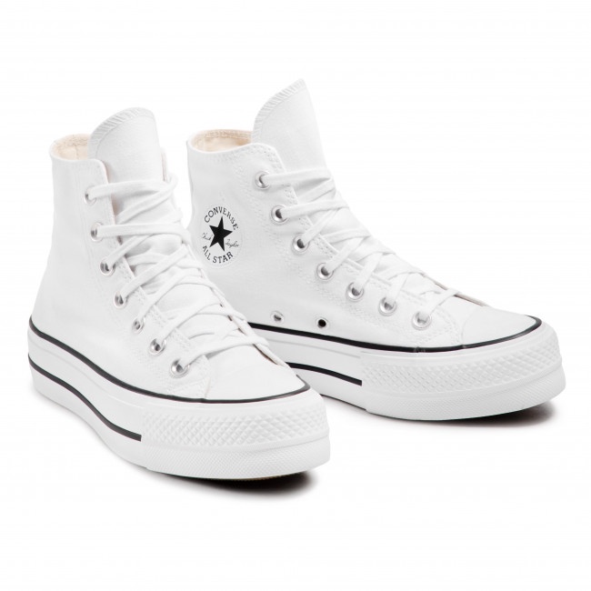 Jual Converse Chuck Taylor All Star Lift Platform Basic Hi White RESMI ...
