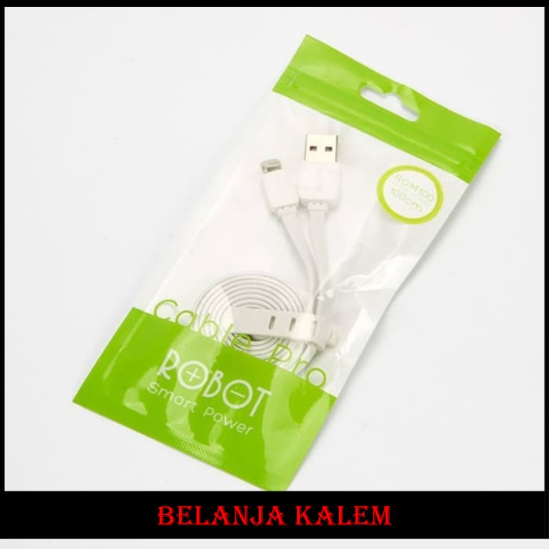 Jual Robot RDL100 1M Data Cable for iPhone 5/ 5S/ 6/ 6S White PART ...