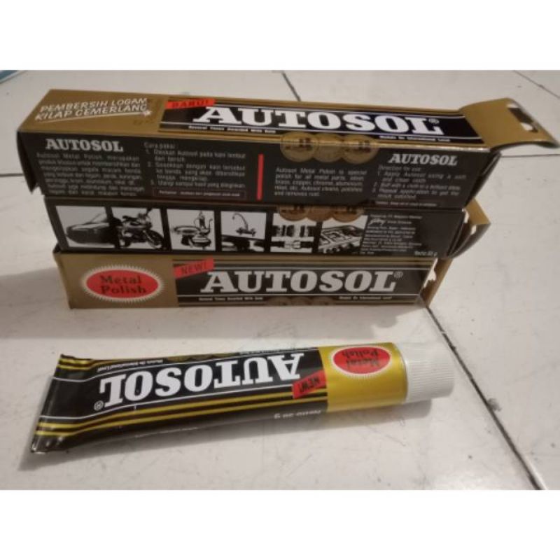 Jual Autosol Alltosol Metal Polish Isi 50gr Pengkilap Besi Dan Logam Shopee Indonesia