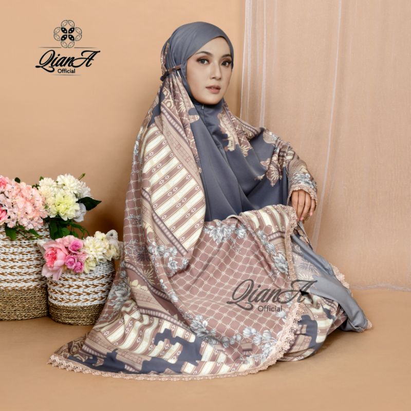 Jual Mukena Dewasa 2in1 Maxmara Silky Luxury Premium Terbaru Motif