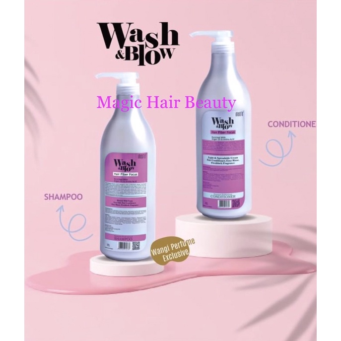 Jual INAURA SHAMPOO/CONDITIONER BOTOL/POUCH WASH & BLOW 1000ML | Shopee ...