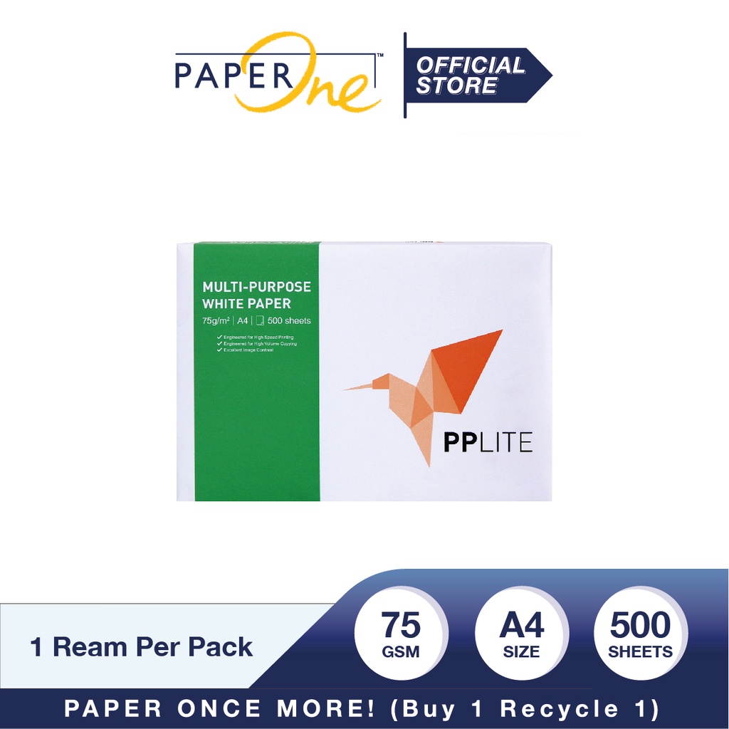 PP Lite Kertas A4 75gr Copier 1 Rim (500 lembar) Kertas HVS A4 Kertas Fotocopy (5)