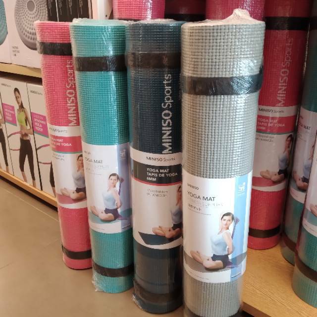 Jual MINISO ! 3mm / 6mm YOGA MAT ukuran 173x61cm. 3WRN. matras yoga