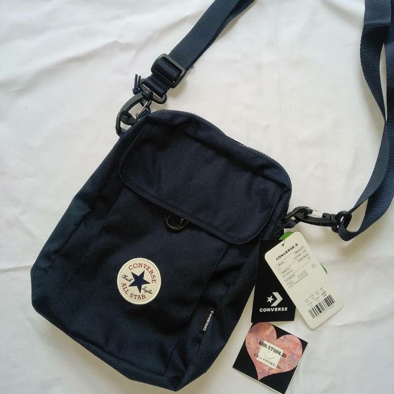 TAS CONVERSE CROSS BODY 3 SLING BAG LOGO ORIGINAL