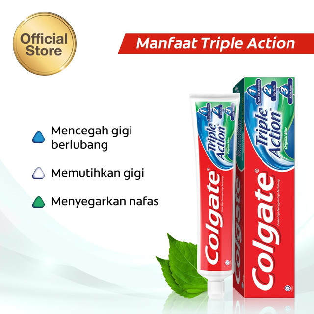 Colgate Triple Action Toothpast Pasta Gigi 180 gr