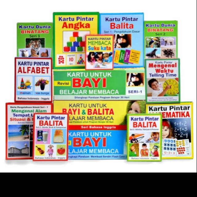 Jual Paket Kartu Belajar Super Lengkap | Shopee Indonesia