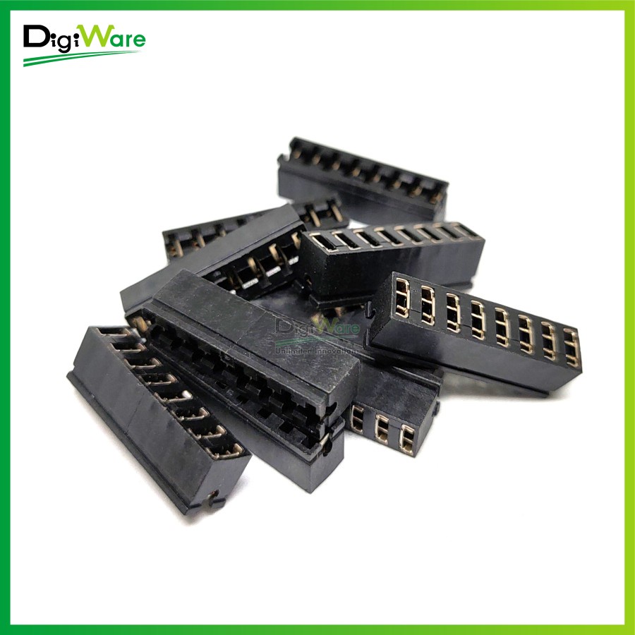 Jual Jumper Header Female 2x8 6mm 8 Port Hitam Shopee Indonesia