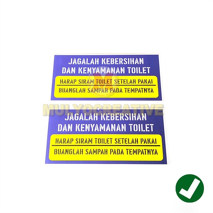 Jual Papan Sign Jagalah Kebersihan Toilet Papan Akrilik Tulisan