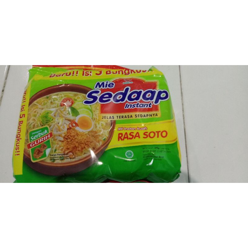 Jual MIE SEDAAP REBUS RASA SOTO (ISI 5) | Shopee Indonesia