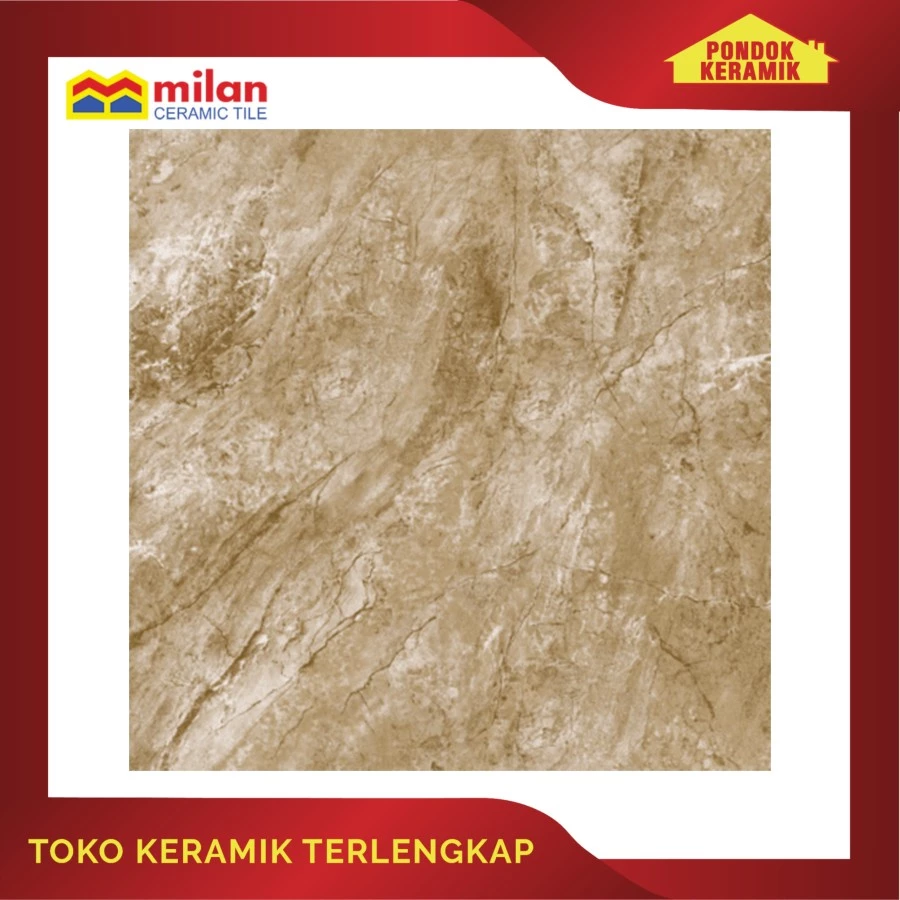 KERAMIK LANTAI MILAN 50X50 LEON BROWN