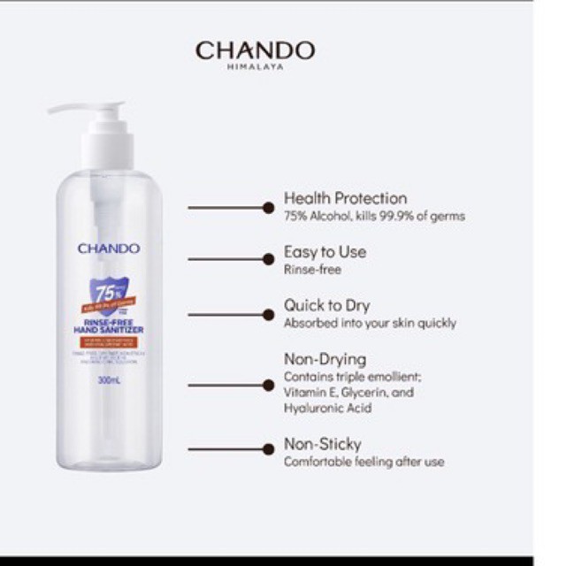 Jual Hand Sanitizer CHANDO 300 ML | Shopee Indonesia