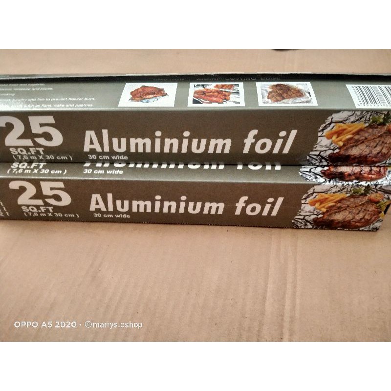Jual aluminium foil 30cm x 7,6meter | Shopee Indonesia