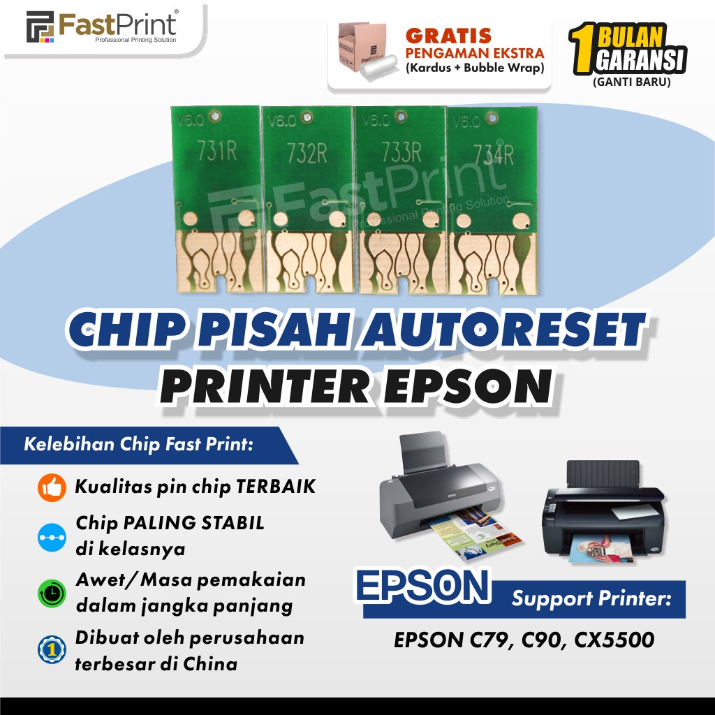 Jual Chip Pisah Auto Reset Cartridge Epson C90 C79 CX5500 | Shopee ...