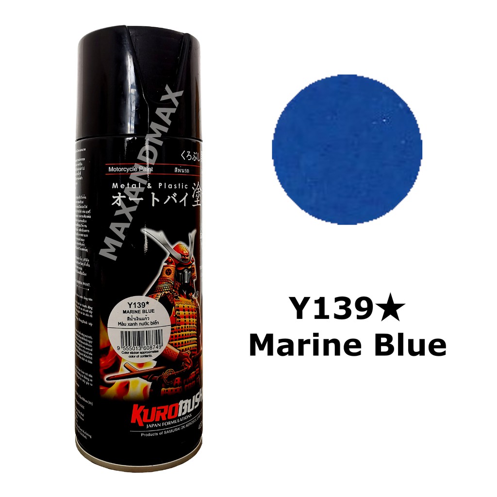 Jual Samurai Paint Marine Blue Y139 Biru Metalik 400 ml - Cat Semprot ...