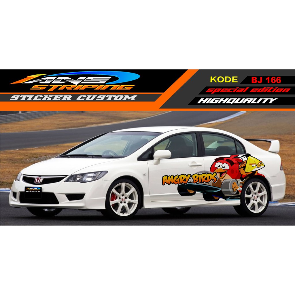 Jual VARIASI STICKER SAMPING MOBIL SEDAN CIVIC, BMW, TIMOR | Shopee ...