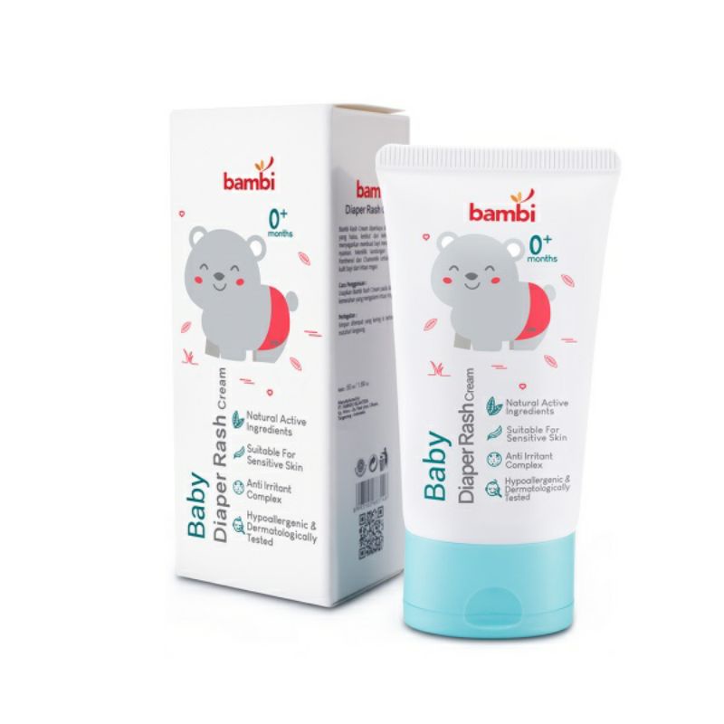 Jual BAMBI Baby Diaper Rash Cream 50ml | Diapers Cream Krim Obat Ruam ...
