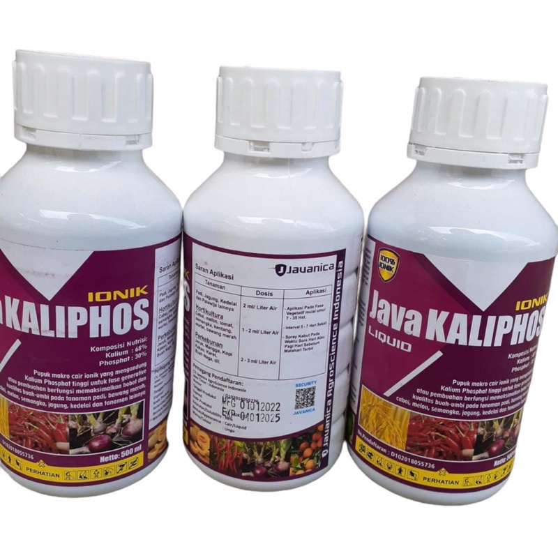 Jual Java Kaliphos 500ml Pupuk Kalium Phospat Cair Ionik 100% Original ...