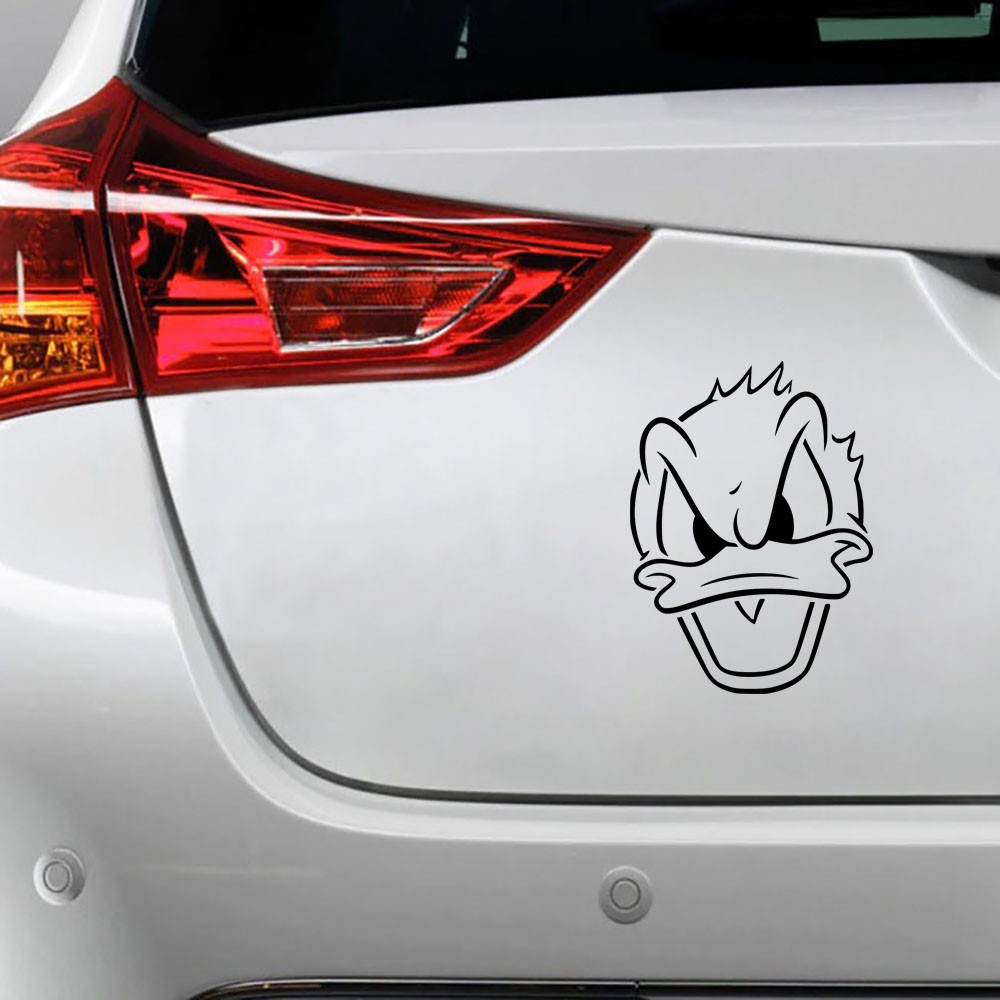 Jual Sticker Mobil Cutting Vinyl Donal Bebek Marah | Shopee Indonesia