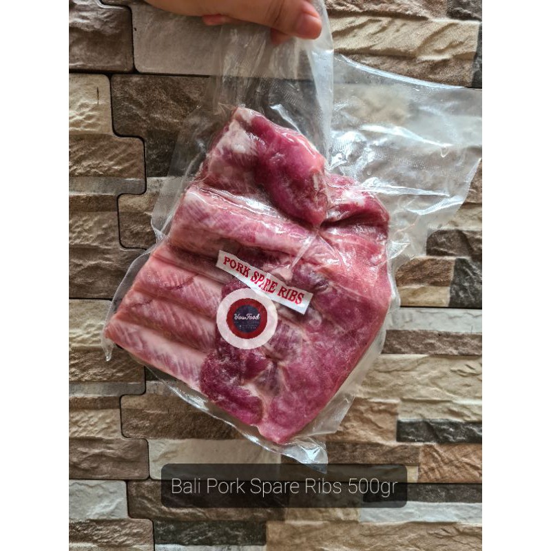 Jual IGA BABI SPARE RIB HALF RACK / SETENGAH LEMBAR | Shopee Indonesia