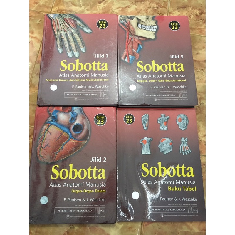 Jual Paket Sobotta Atlas Anatomi Manusia Edisi 23 Jilid 1-3 Dan Buku ...