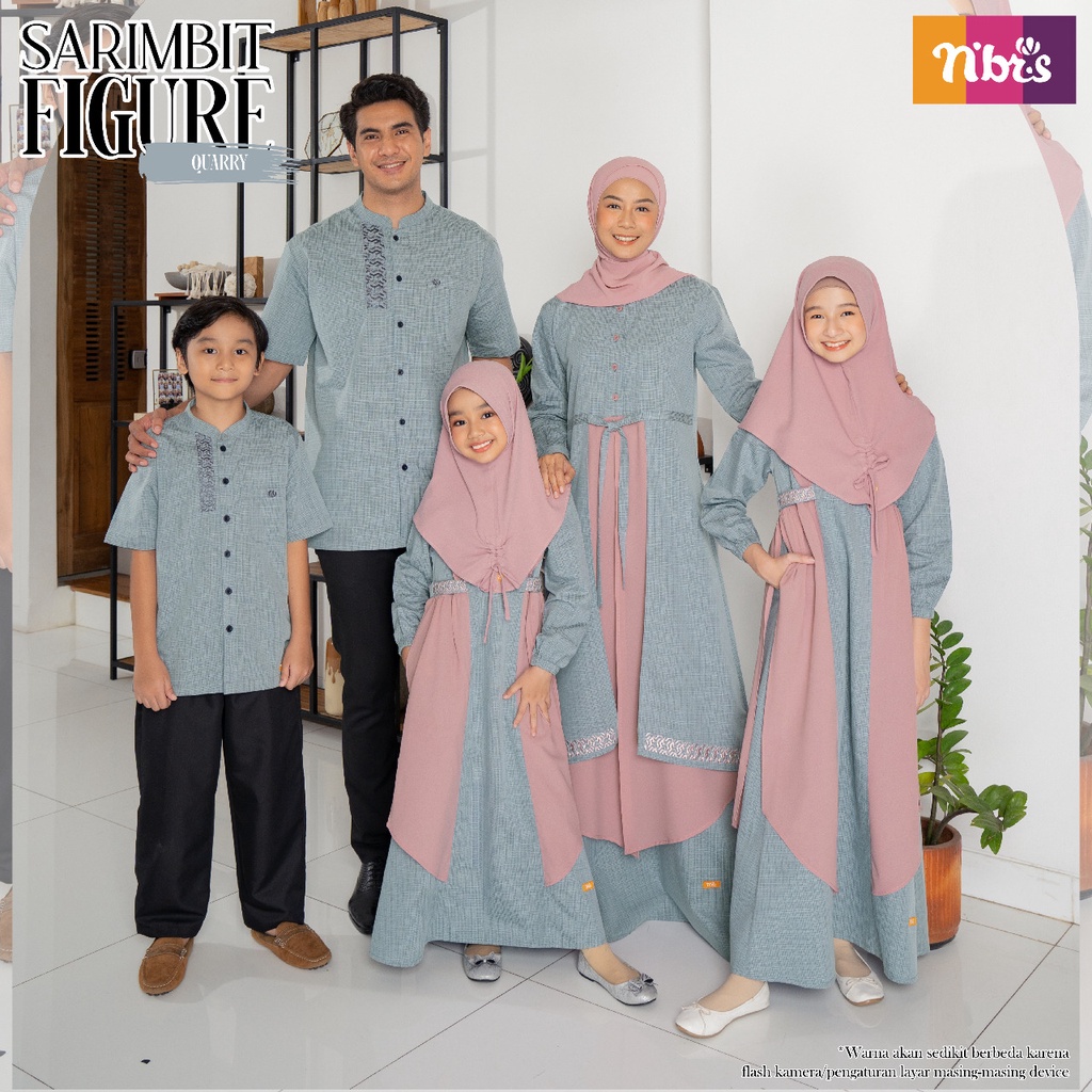 Jual SARIMBIT NIBRAS FIGURE QUARRY TERBARU FASHION MUSLIM SET BUSANA