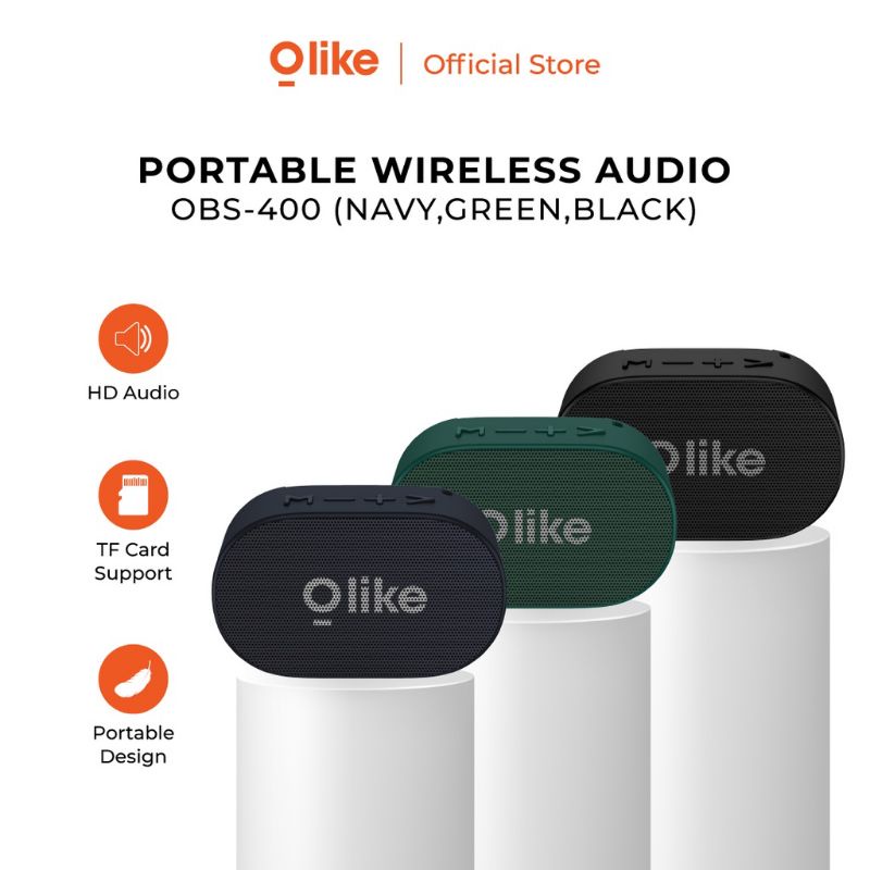 Jual Olike OBS 400 Portable Wireless Speaker Full HD Audio TF Card Plug ...