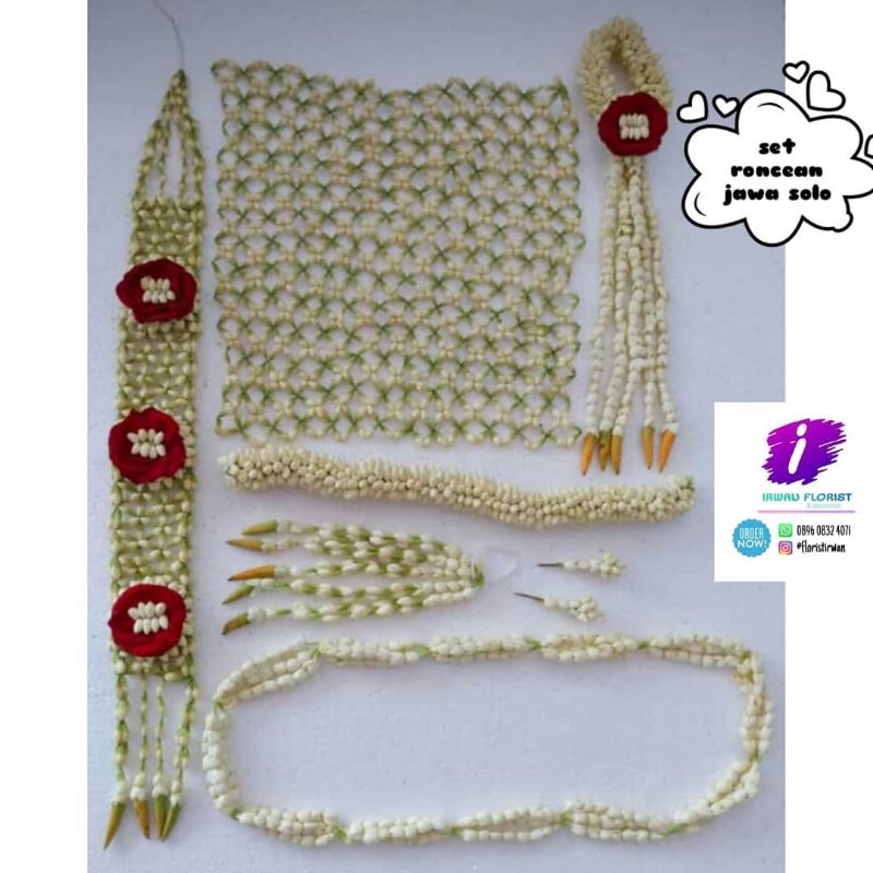 Jual roncean melati asli adat jawa solo komplit dengan lakinya | Shopee ...