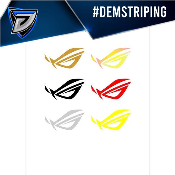Jual STICKER LOGO ASUS ROG, STICKER LAPTOP,HP,MOTOR CUTTING | Shopee ...