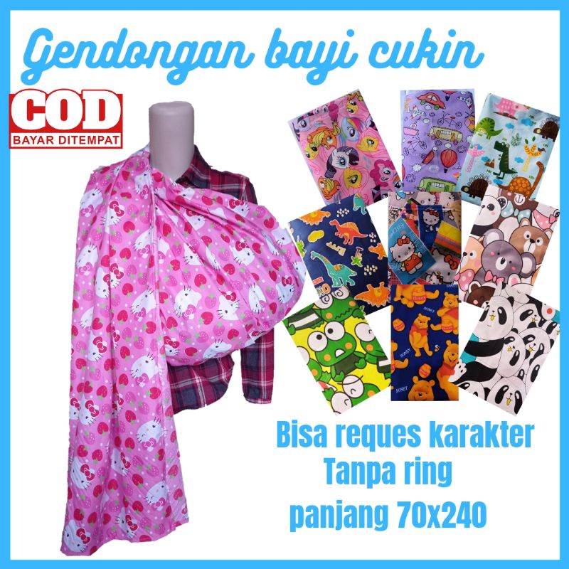 Jual Kain Gendongan Bayi Cukin Panjang X Gendongan Modern Jarik