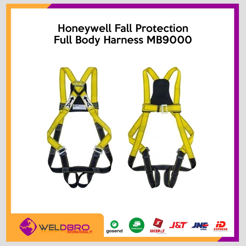 Jual Full Body Harness Honeywell Fall Protection White Galvanis MB9000