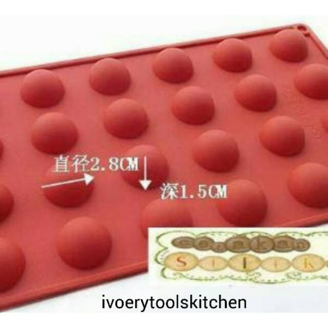 Jual Cetakan Cokelat Setengah Lingkaran Kecil | Shopee Indonesia