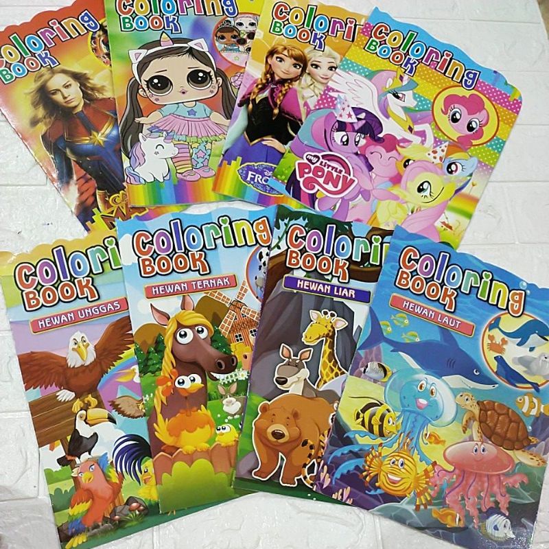 Jual Coloring book A4 / Buku mewarnai A4 Shopee Indonesia