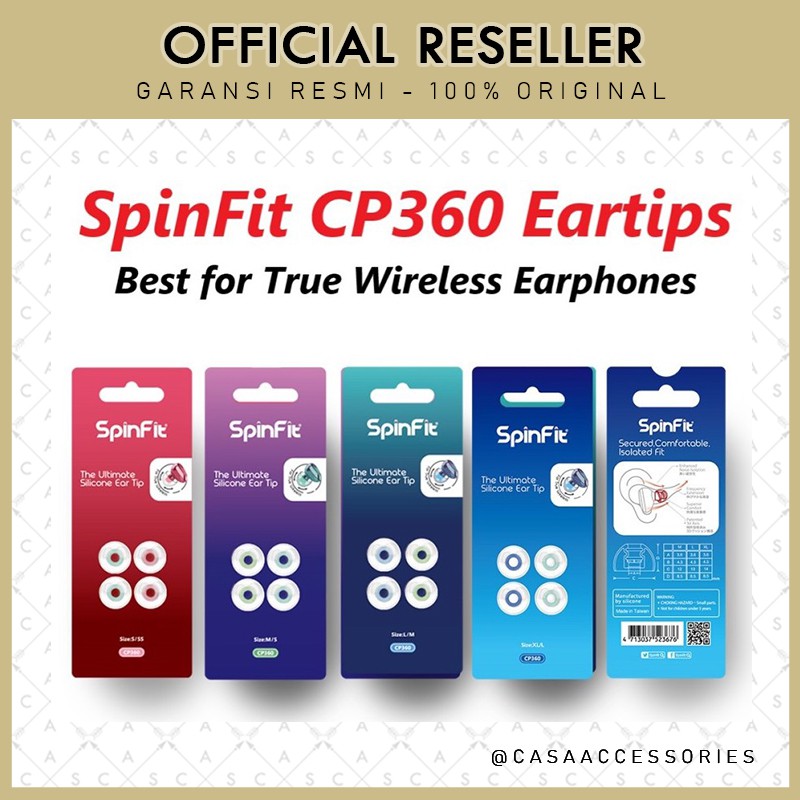 Jual SpinFit CP360 Eartips Galaxy Buds Pro Best for True Wireless ...