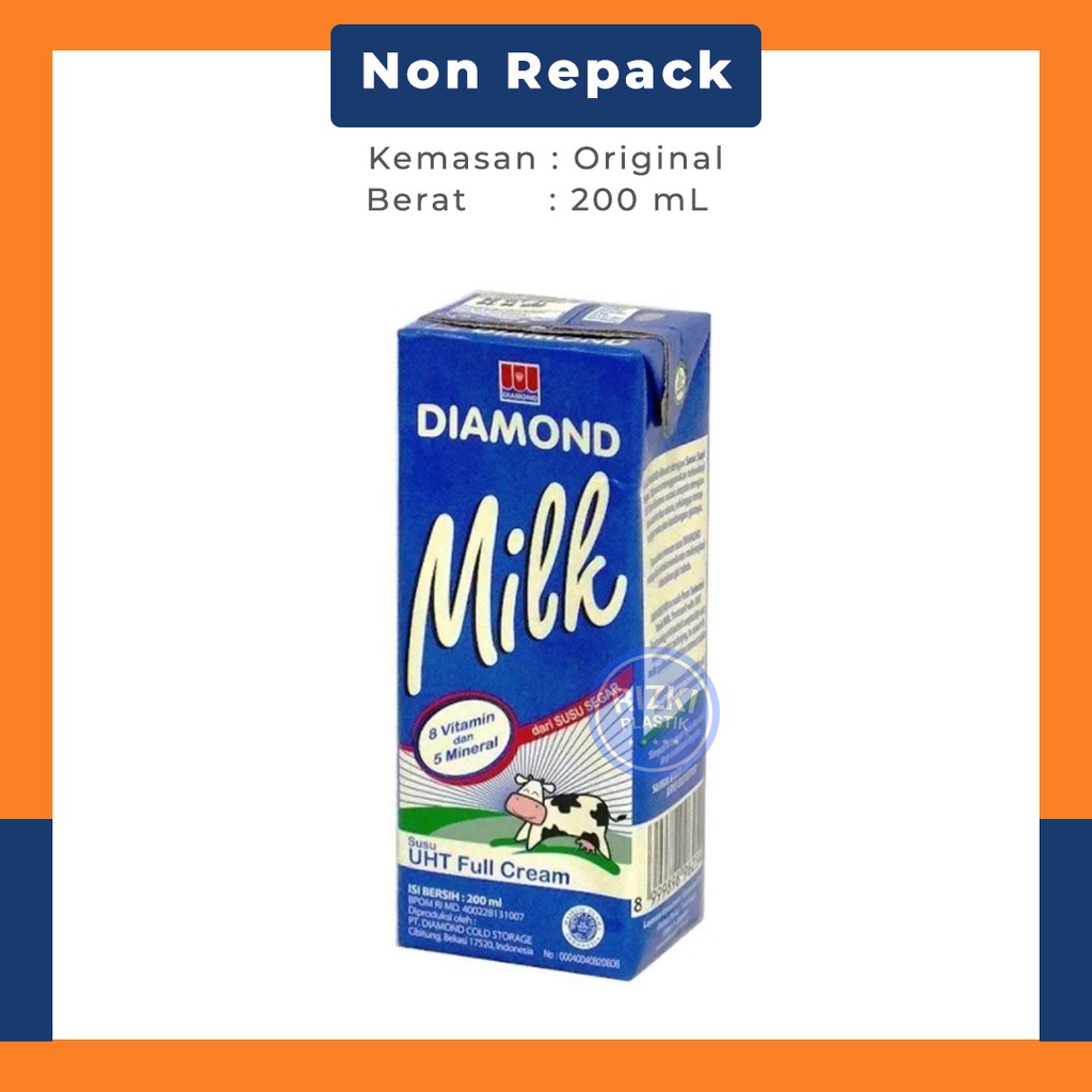 Jual Susu UHT Diamond 200ml Full Cream | Bekasi | Shopee Indonesia