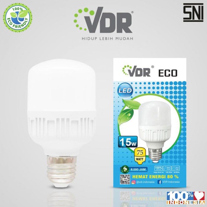 Jual Lampu Vdr Eco Led Capsule 15w Bohlam Kapsul Led 15watt Led Putih E27 Ibz Shopee Indonesia 7694