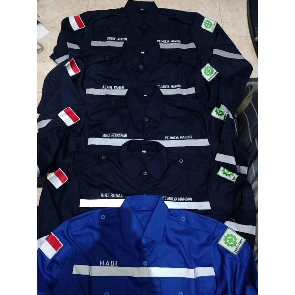 Jual Baju Seragam Kerja Safety Proyek Scotlight Katelpak Wearpack Bisa Request Bordil Nama Dan