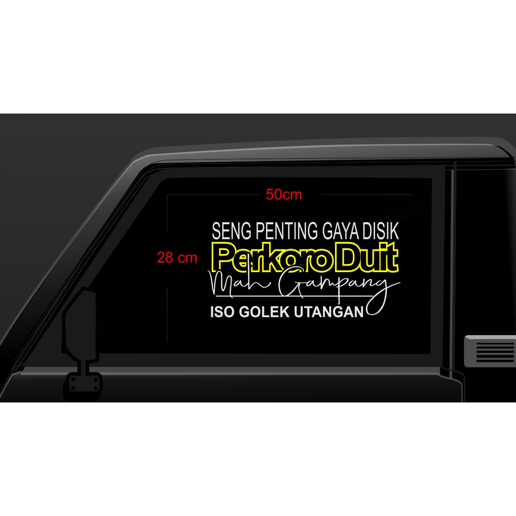 Jual sticker kaca samping kata kata l300 granmax carry CANTER ELF TRUCK ...