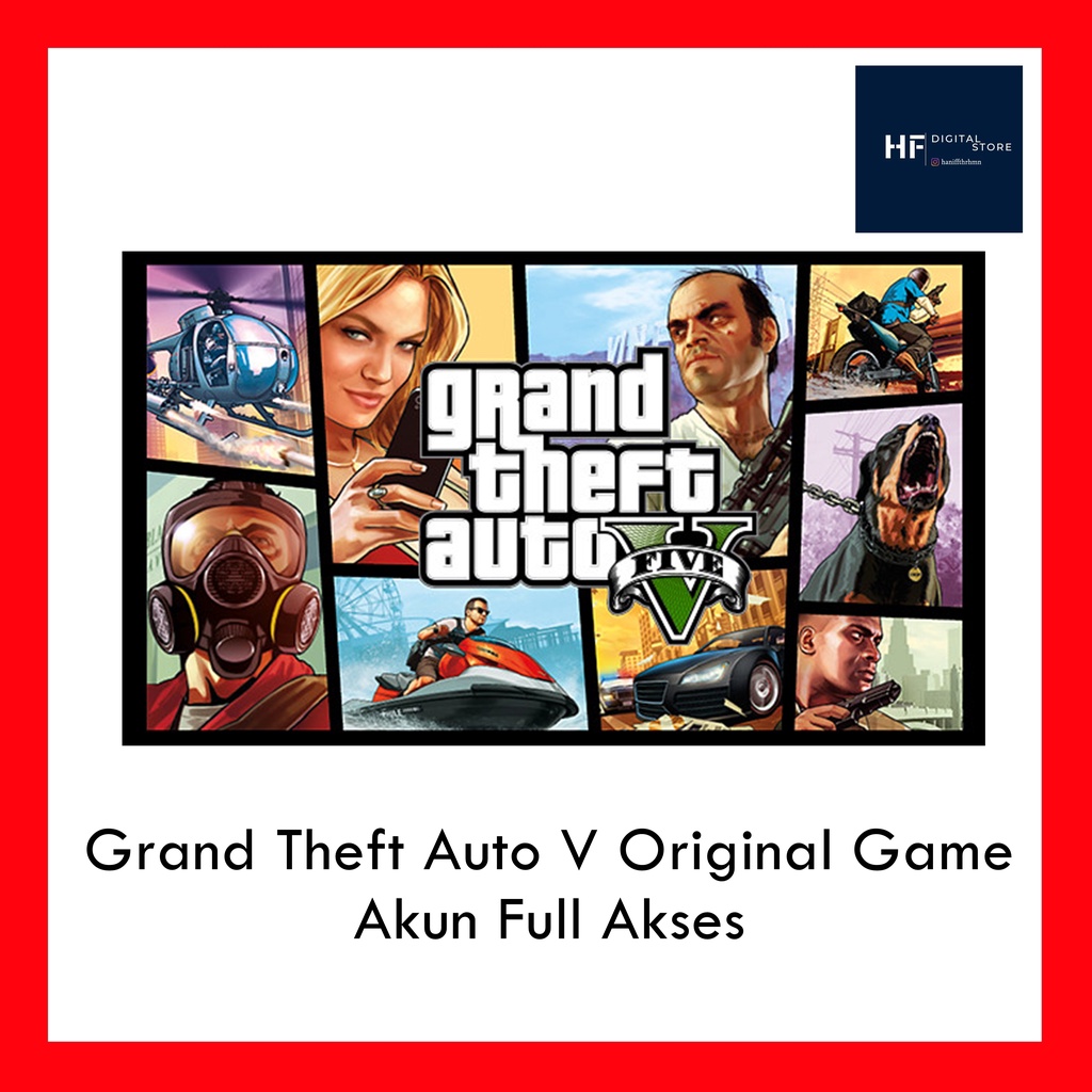 Jual Grand Theft Auto V ( GTA 5 ) Premium Edition - PC Original Game ...