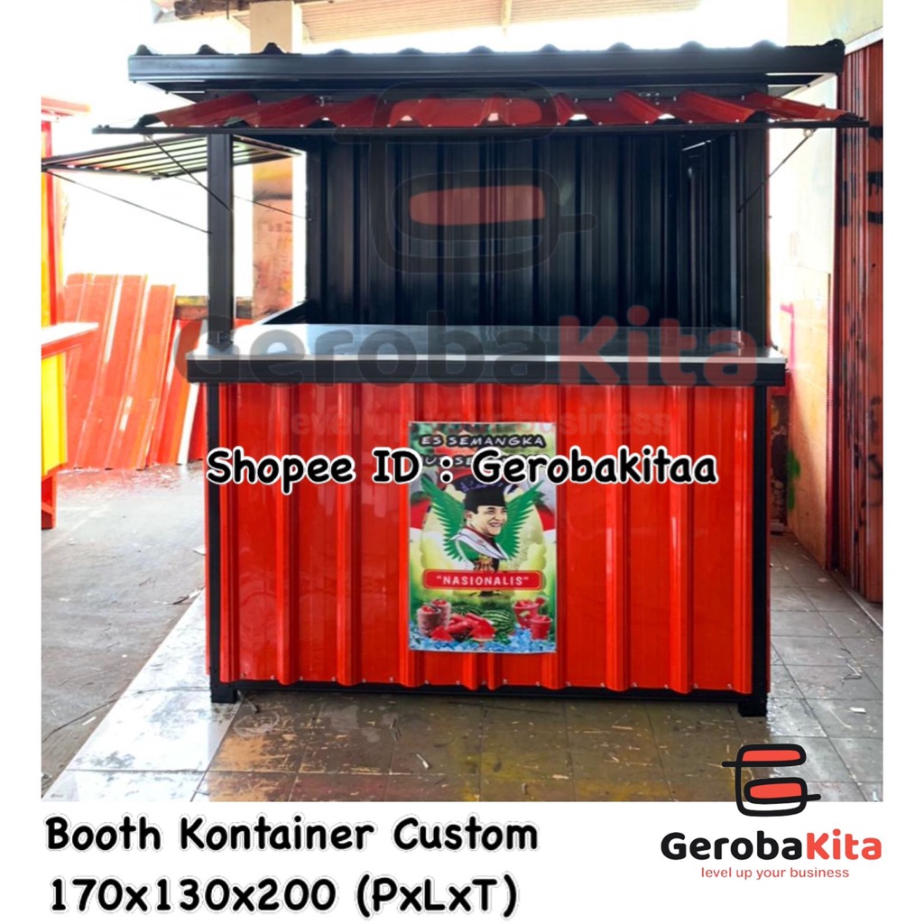 Jual Booth Container Dengan Alas Booth Kontainer Murah Dengan Lantai